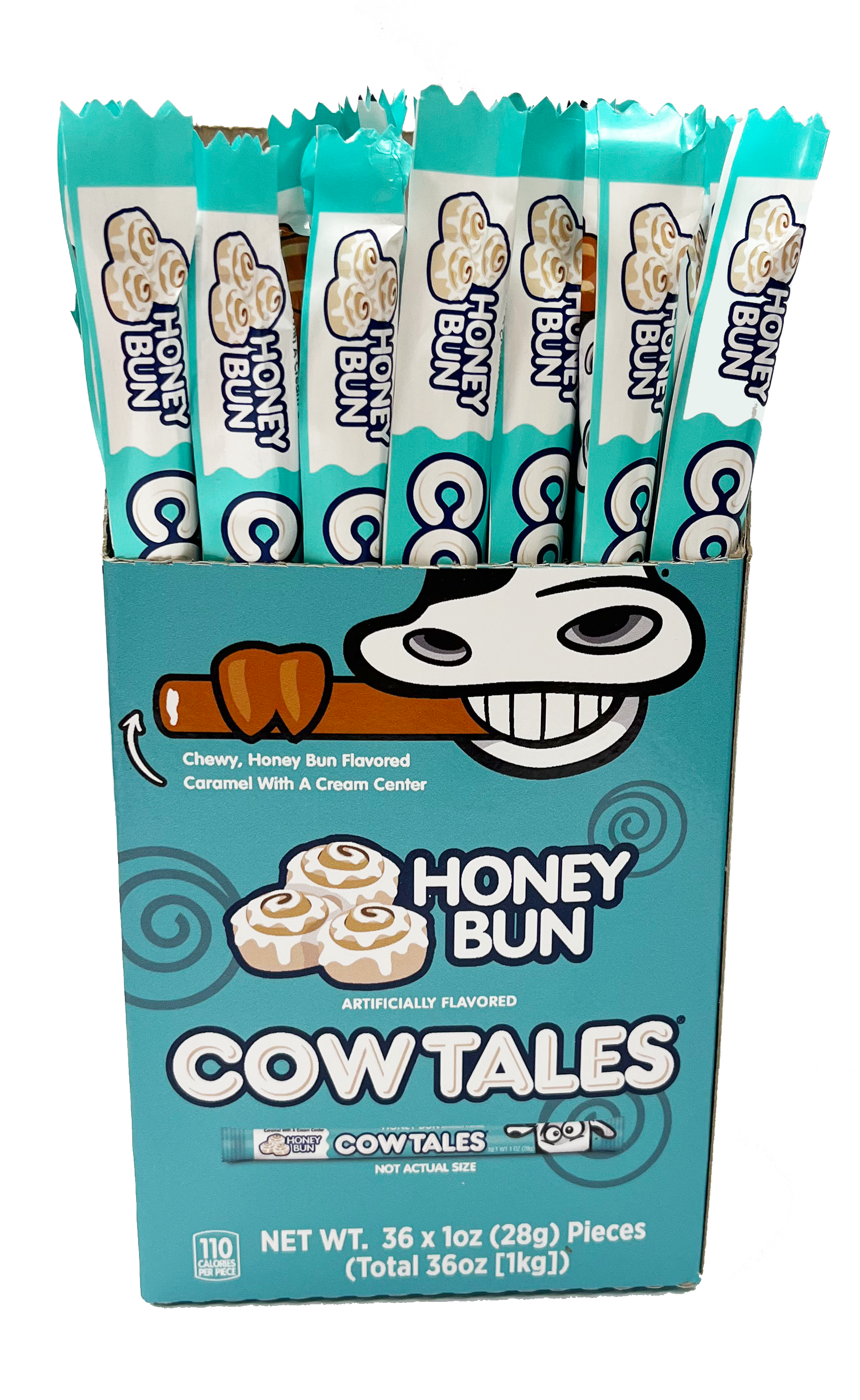 Goetze's Convertible Box Cow Tales Honey Bun 1oz 36ct